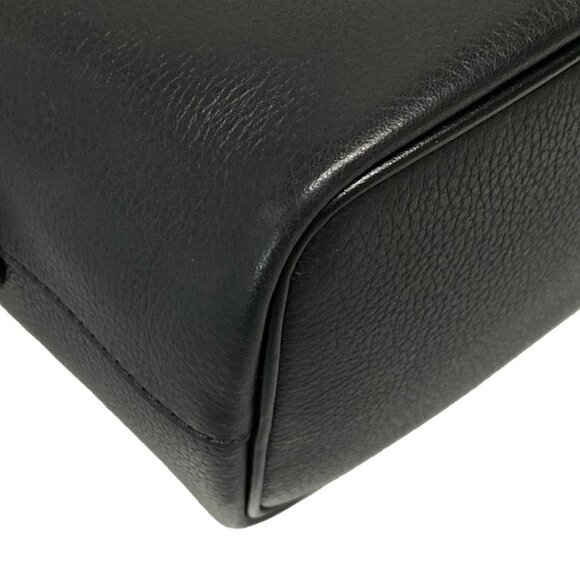 Auth CHRISTIAN LOUBOUTIN Carasky Mini Bucket - Black Leather Shoulder Bag - Picture 3 of 16